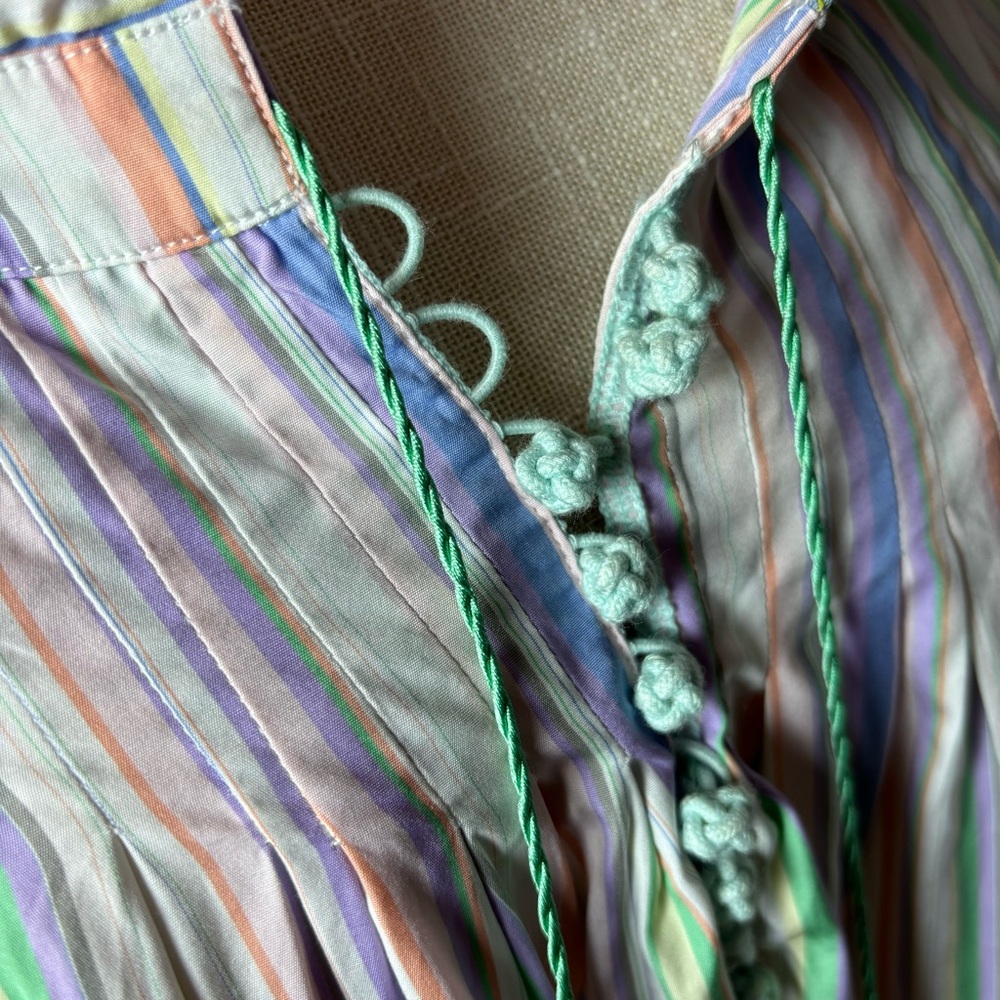 Striped Multicolor Mini Dress - Picture 6 of 12